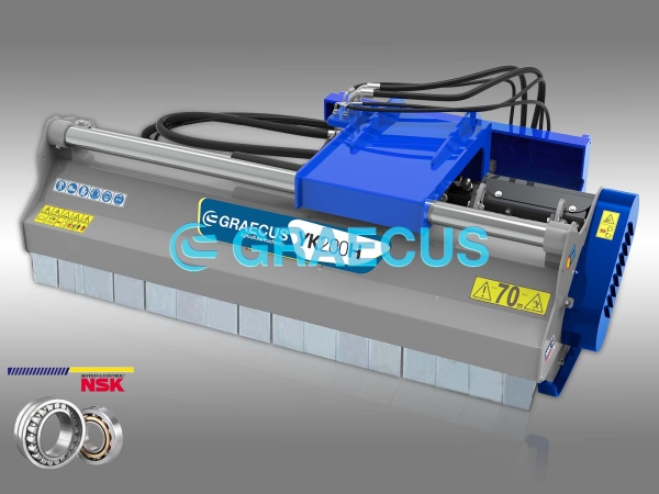 Хидравличен Мулчер - Шредер YKH за индустриална техника с хидравлично изместване