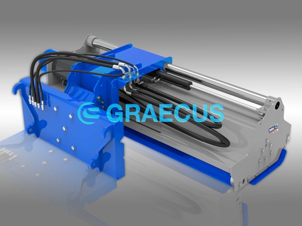 Хидравличен Мулчер - Шредер YKH за индустриална техника с хидравлично изместване