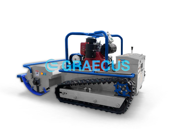 Радио управлявана, хибридна, верижна мулчираща косачка Graecus