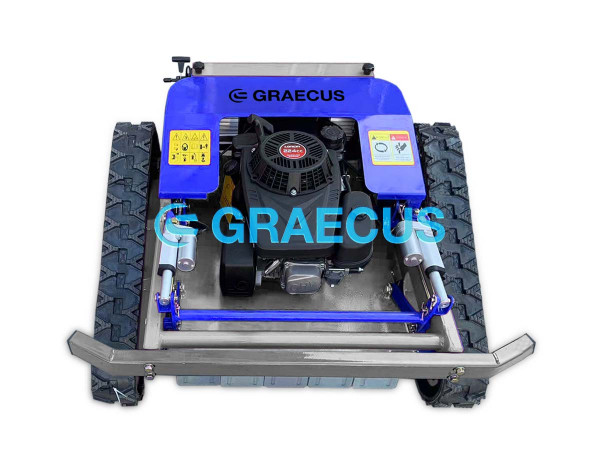 Радио управлявана, хибридна, верижна мулчираща косачка Graecus