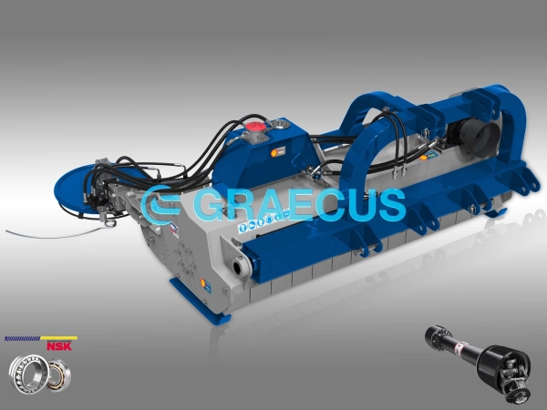 Мулчер - Шредер тежък тип с голямо странично изместване с откланяща косачка - CERBERUS HYPER P